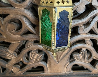 Moroccan Brass Bulleti Hanging Lantern