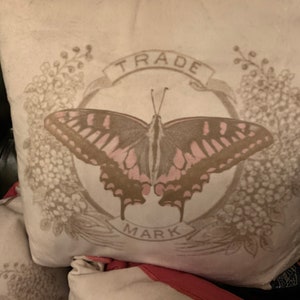 Velvet Butterfly Cushion