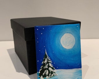 Moonlit Winter Night