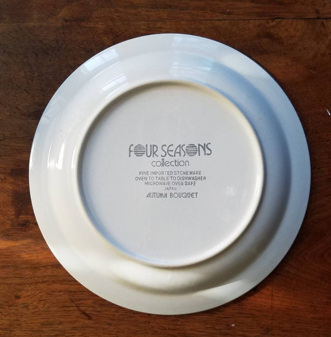 Dinner Plate Four Seasons Collection made in Japan stoneware Etsy