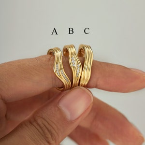 Statement Gold Rings for Women, Tarnish Resistant and Handcrafted Rings, Stacking Rings for Everyday