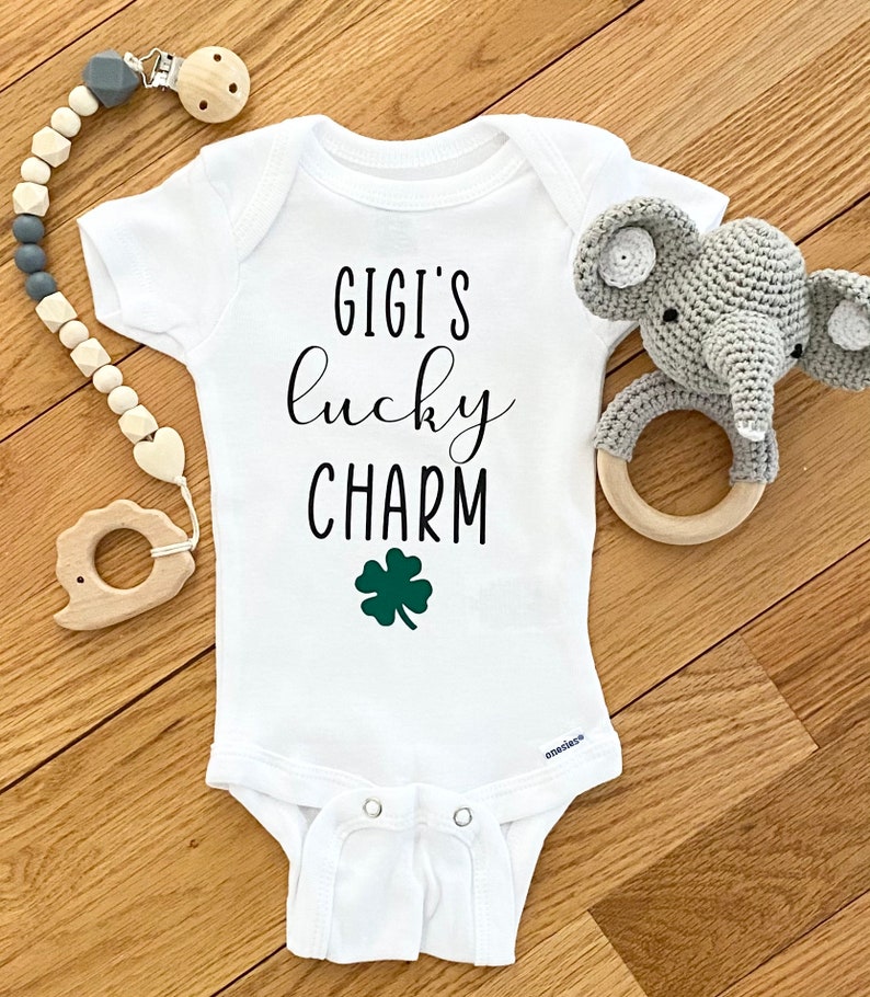 Gigi U2019s Lucky Charm Baby Onesie Clothing Baby Boys Clothing Valresa Com