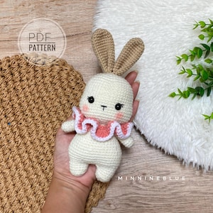 Schema Amigurumi all'uncinetto - Schema dolce coniglio, schema con animali all'uncinetto (SOLO INGLESE)
