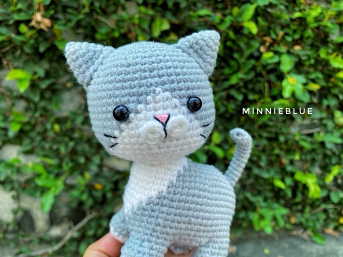 Amigurumi Cat Crochet Pattern Instant Download Amigurumi Bicolor Cat ...