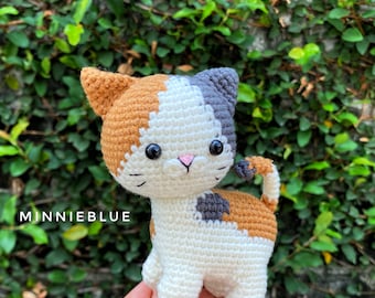 Amigurumi Cat Crochet Pattern - Crochet Kitten Tutorial, Stuffed Animal Pattern, Instant Download PDF.
