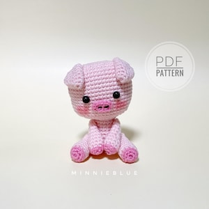 Amigurumi crochet pattern - Pig Pattern , animal crchet pattern (ENGLISH ONLY)
