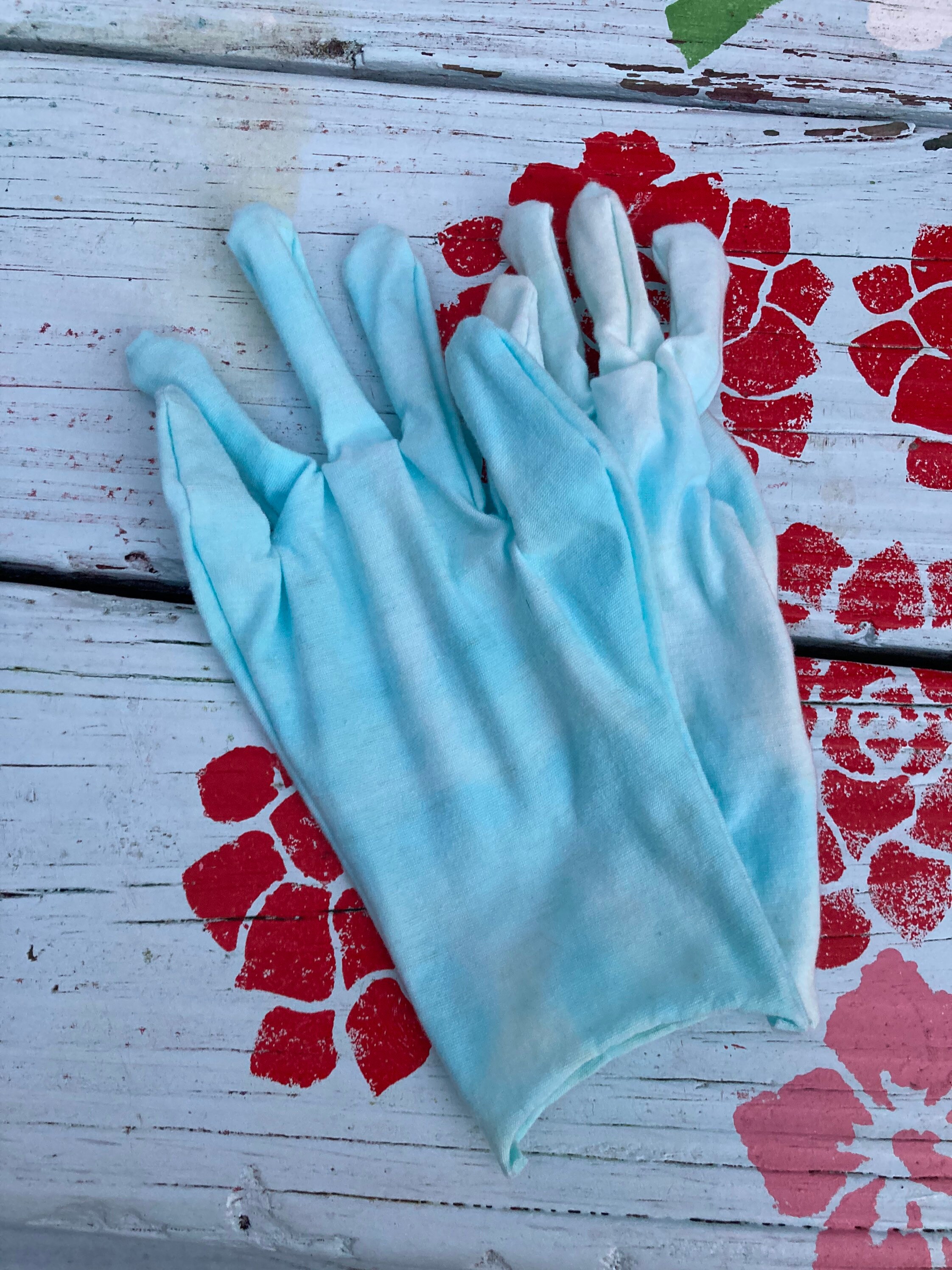 Pretty Pastel Tie Dyed Gloves for Cosmetic Use Etsy