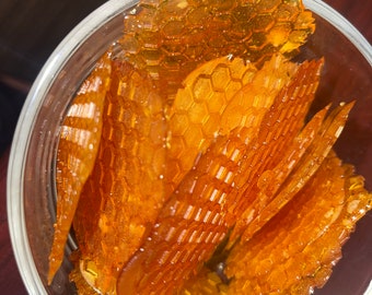 Home made Honey Comb Garnishes. [15 pieces]