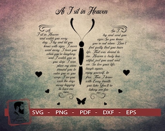 As I Sit In Heaven Etsy