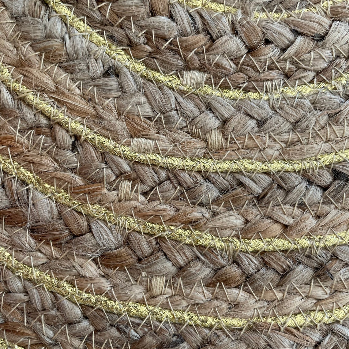 Set of 2 Jute Table Mats Round Jute Coasters Table Mat With Etsy UK