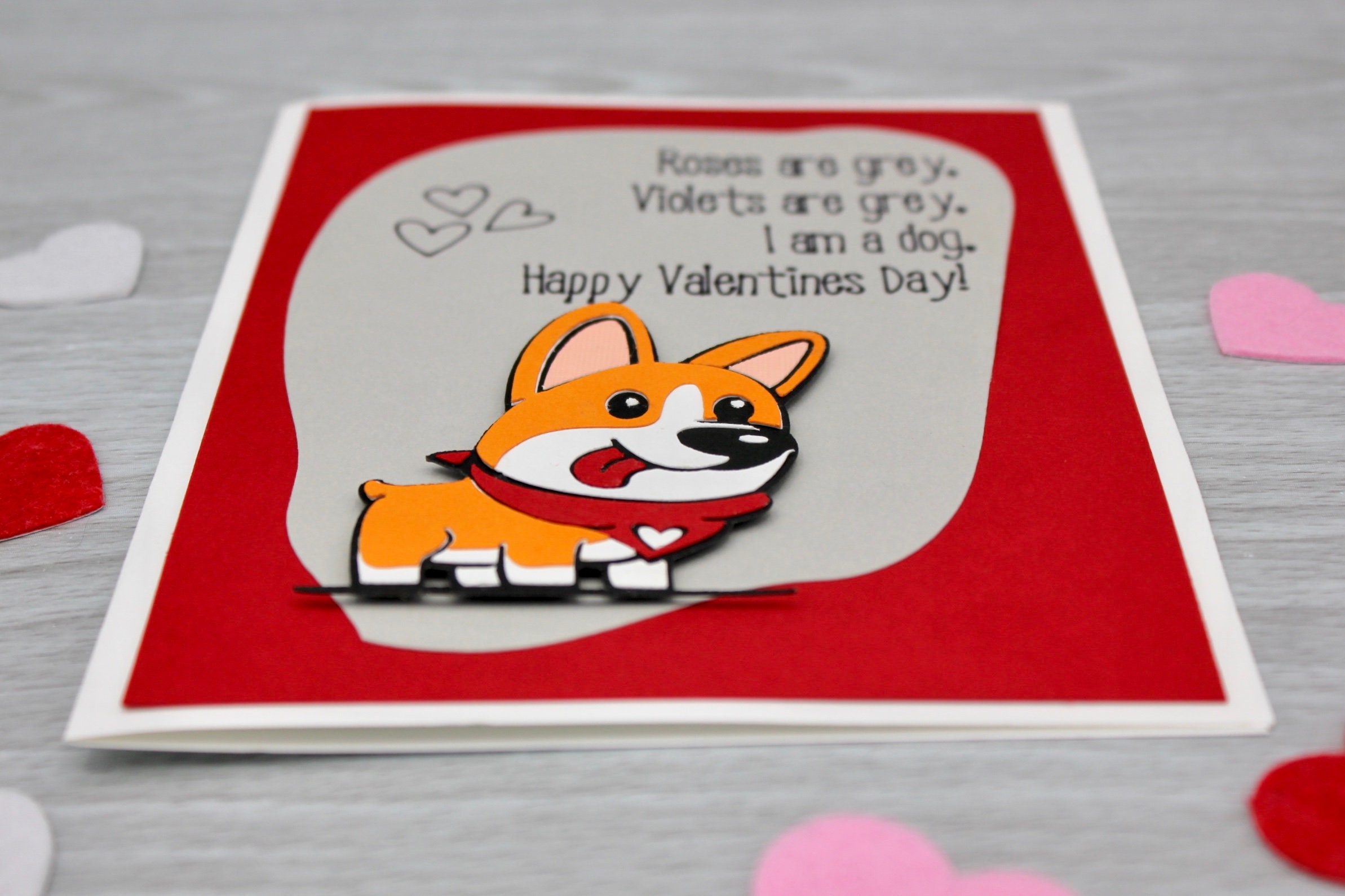 Funny Dog Valentine's Card Funny Valentine's Day Etsy