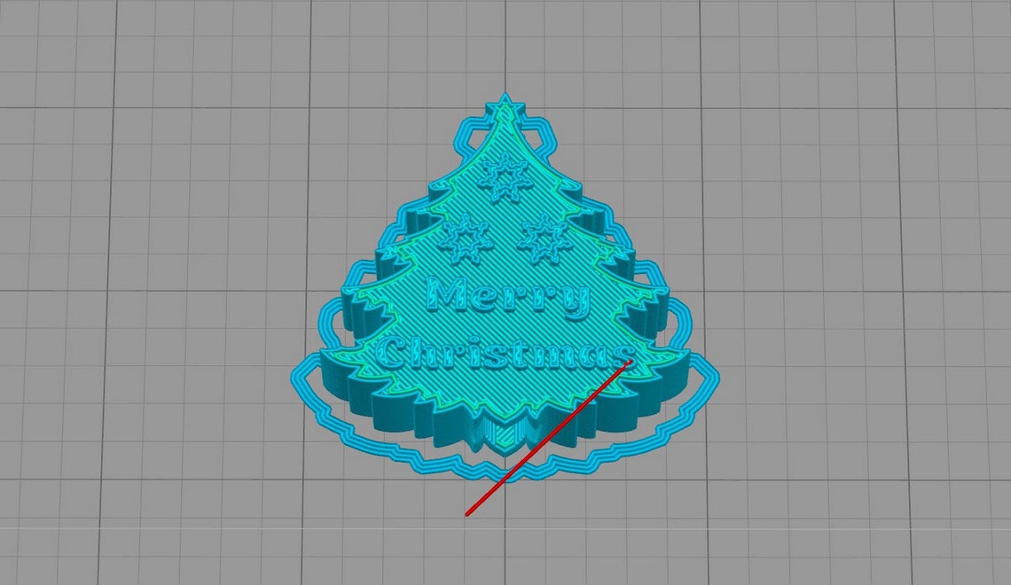 Straw Topper Christmas Tree STL File for 3D Printing / Merry Etsy