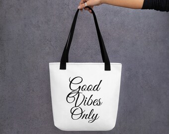 Crank up your happy vibes Tote Bag #crank it up #happy vibes #bring it on #happiness