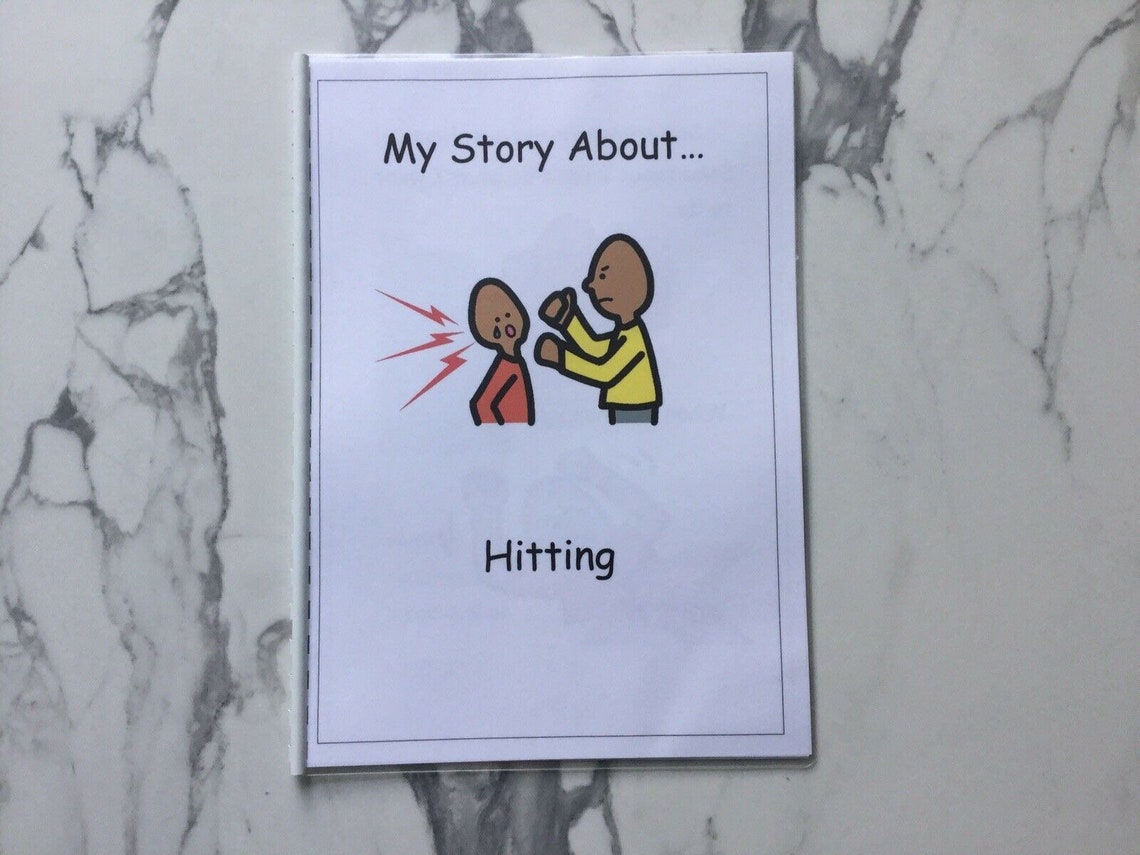 PECS Boardmaker Hitting Social Story & Kind Hands Chart for Etsy