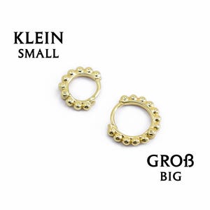 Boho Hoop Earrings Gold, Dainty Huggie Earrings 14K Gold 925 Silver, Boho Huggie Hoop Earrings with Balls, Minimal Jewelry Gift for women
