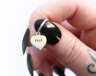 FUCK Ohrringe Silber 925 | Personalisierte Ohrringe silber | FUCK Schmuck | Fuck off Ohrringe | Fck Ohrringe | Ohrringe Buchstaben silber