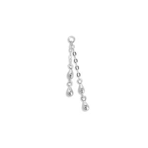 Tropfen Ohrhänger Silber 925, Kleine Tropfen Ohrring Kette Silber, Piercing Kette, Hängeohrringe Träne, Boho Schmuck Geschenk für Frauen