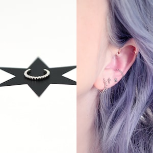 Boho Ear Cuff no Piercing Silver 925 | Silver Ear Cuff | Ear Wrap Silver | Fake Ear Cuff | Ear Cuffs no Piercing | Non Pierced Ear Cuff
