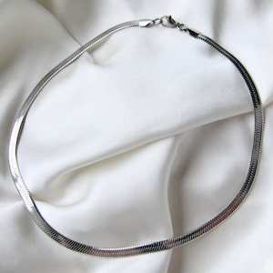 Edelstahl 8mm Schlangenkette Halskette
