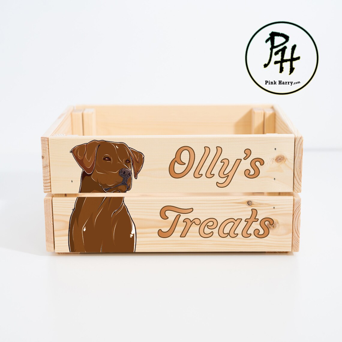 Labrador Dog Treat Box Crate Gift Etsy UK