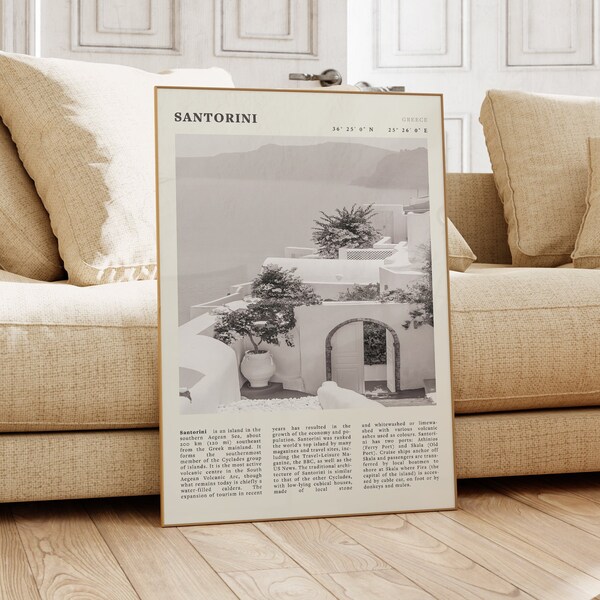 Santorini Wall Art Etsy