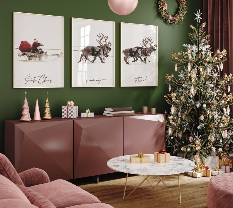 small living room christmas decor