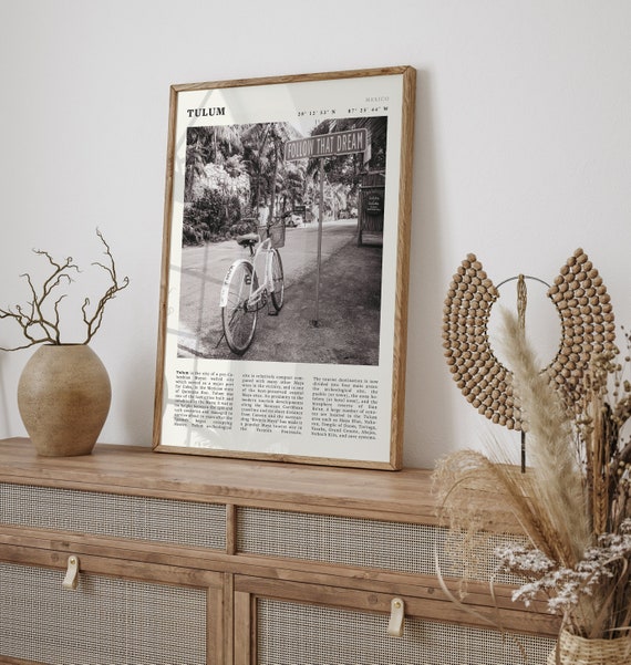 Tulum Mexico Black and White High Quality Digital Print - Etsy