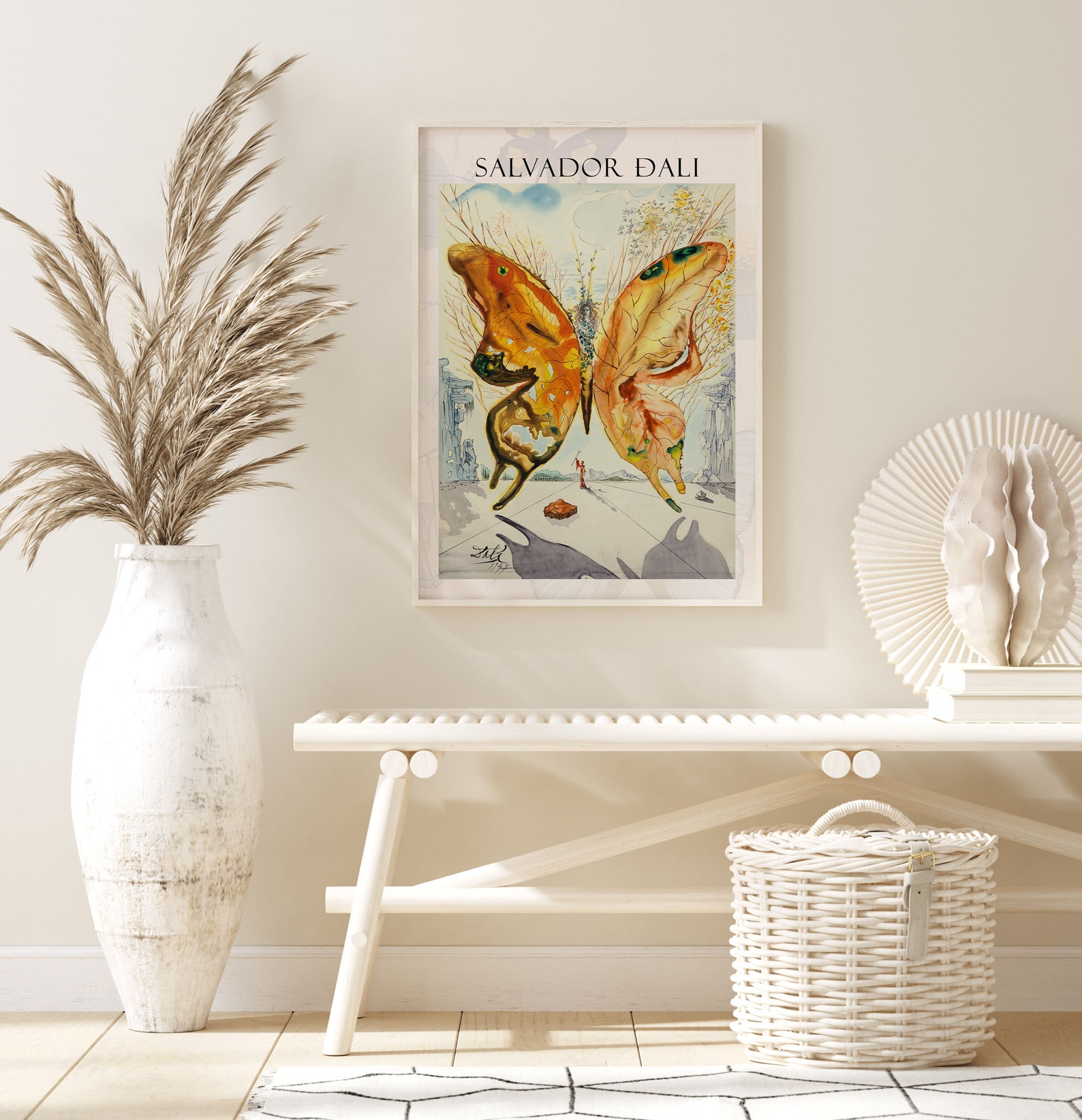 Salvador Dali Venus Butterfly Exhibition Printable Poster Etsy