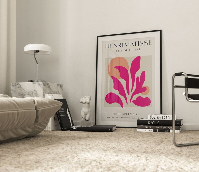Henri matisse cut outs pink exclusive and elegant exhibition etsy