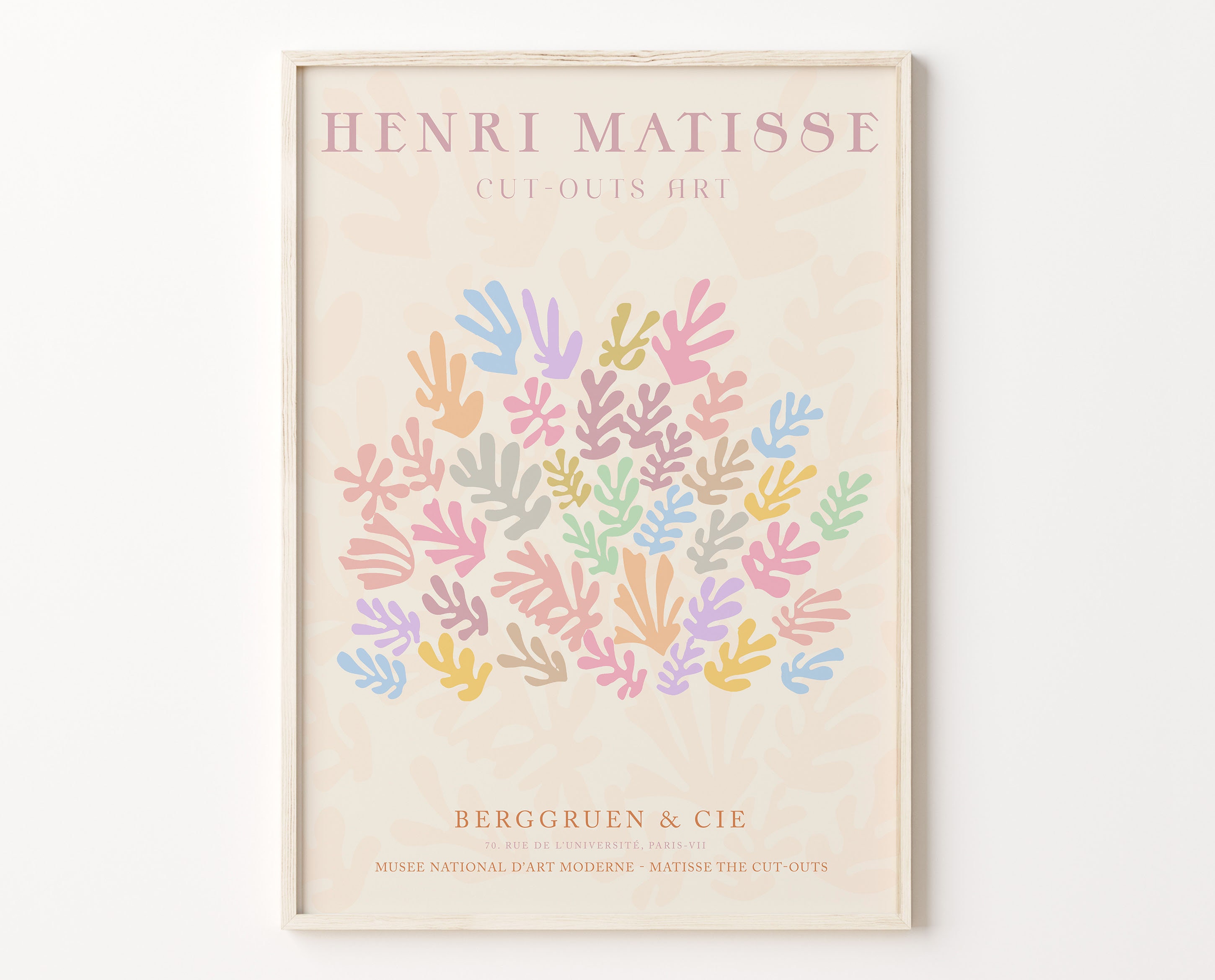 Prints Digital Prints Matisse Pastel Light colors Matisse Digital Print