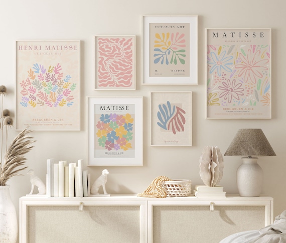 Gallery Set of 6 Matisse Danish Pastel Aesthetic Print  - Etsy