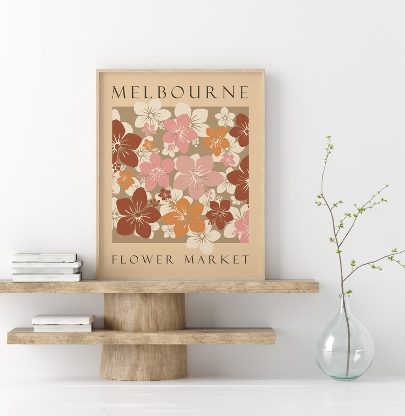 Flower Market Melbourne Exhibition High Quality Print Flower Etsy