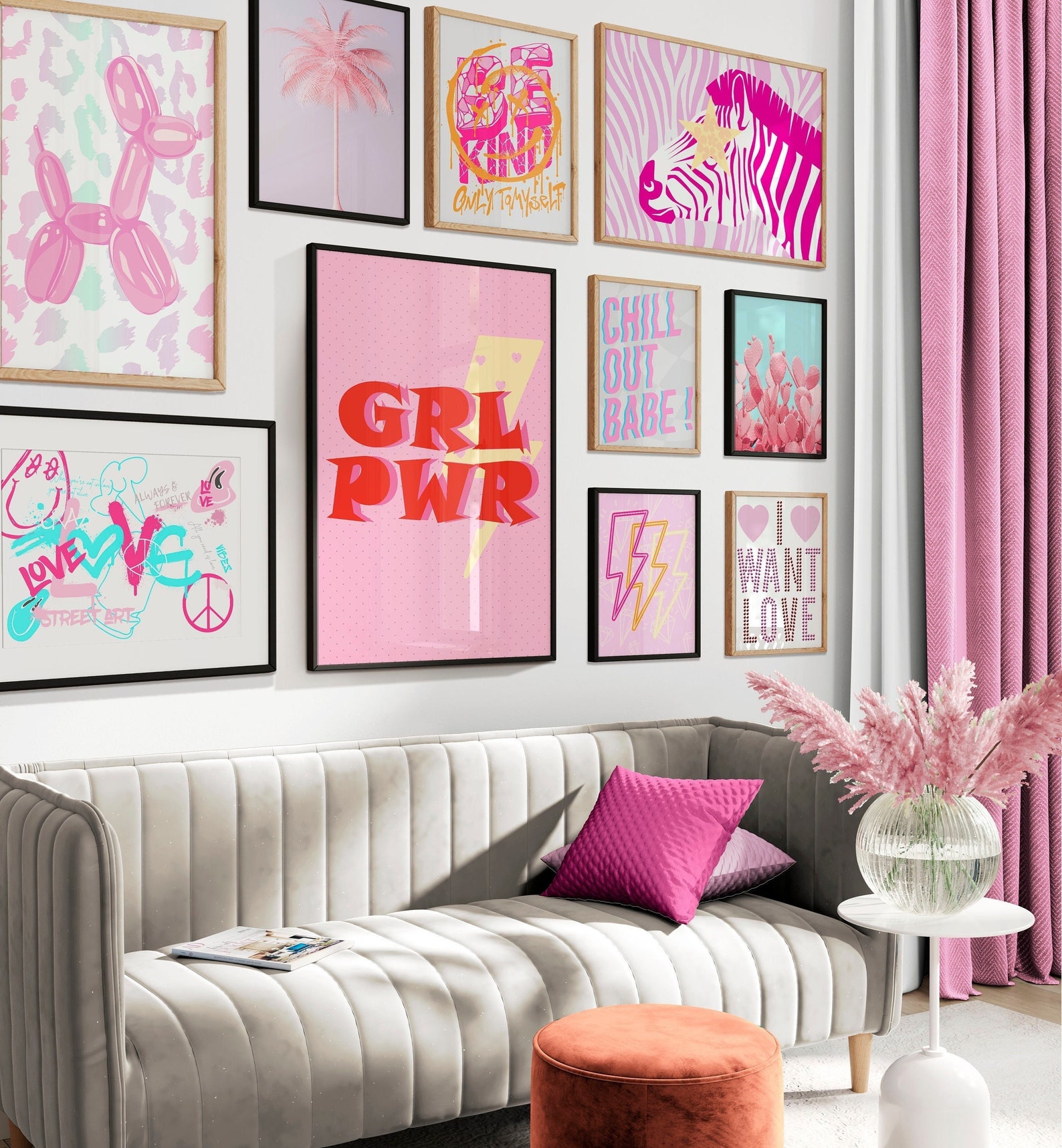 Preppy Aesthetic Set of 10 Gallery Prints Teenage Girl Room Etsy