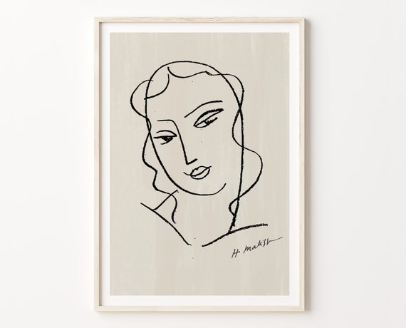 Henri Matisse Le Rythme Et La Ligne Lithography Wall Art | Etsy