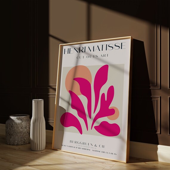 Henri matisse cut outs pink exclusive and elegant exhibition etsy