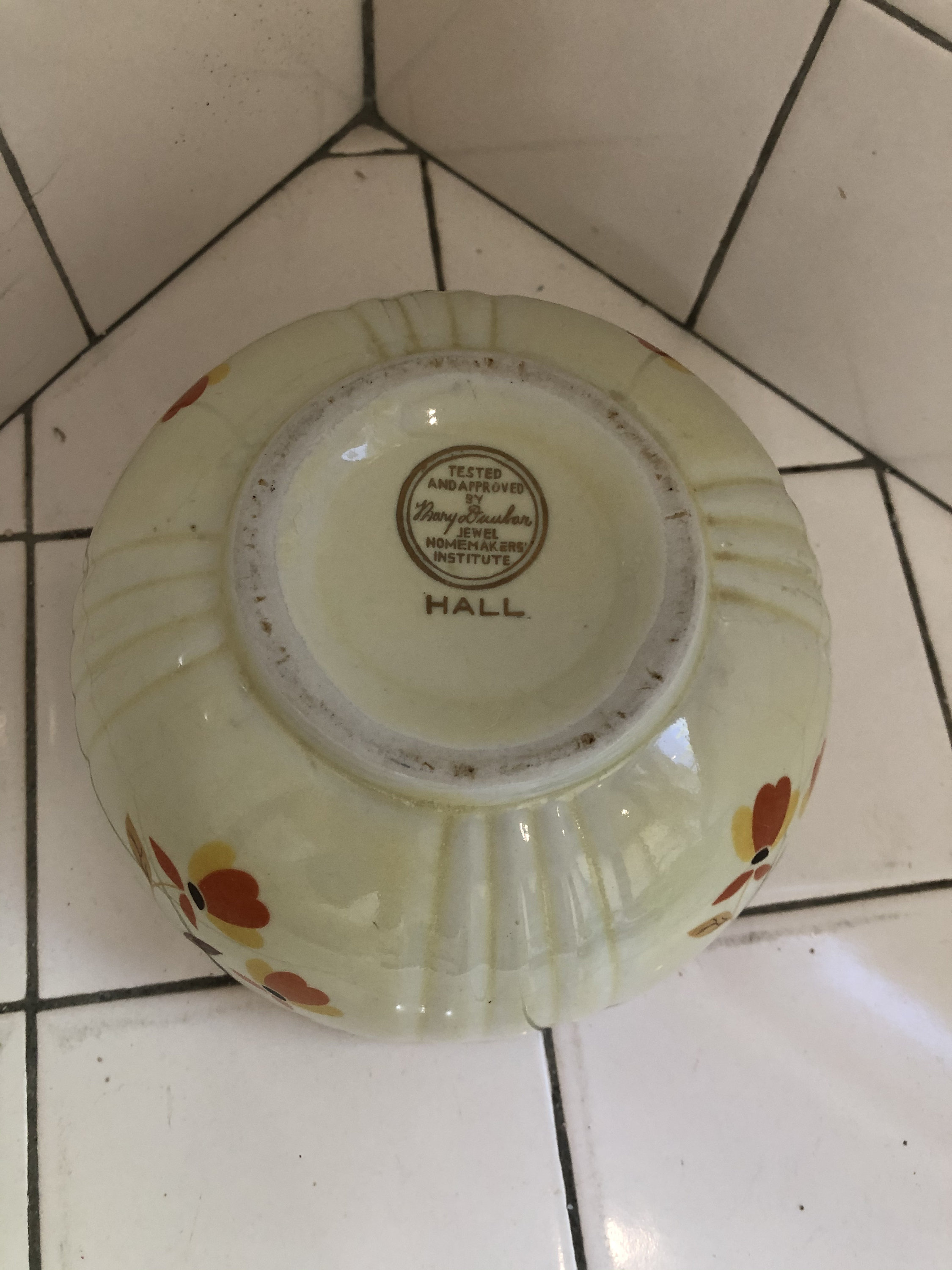 Vintage Hall China Bowl by Jewel Tea Company Autumn Leaf Etsy