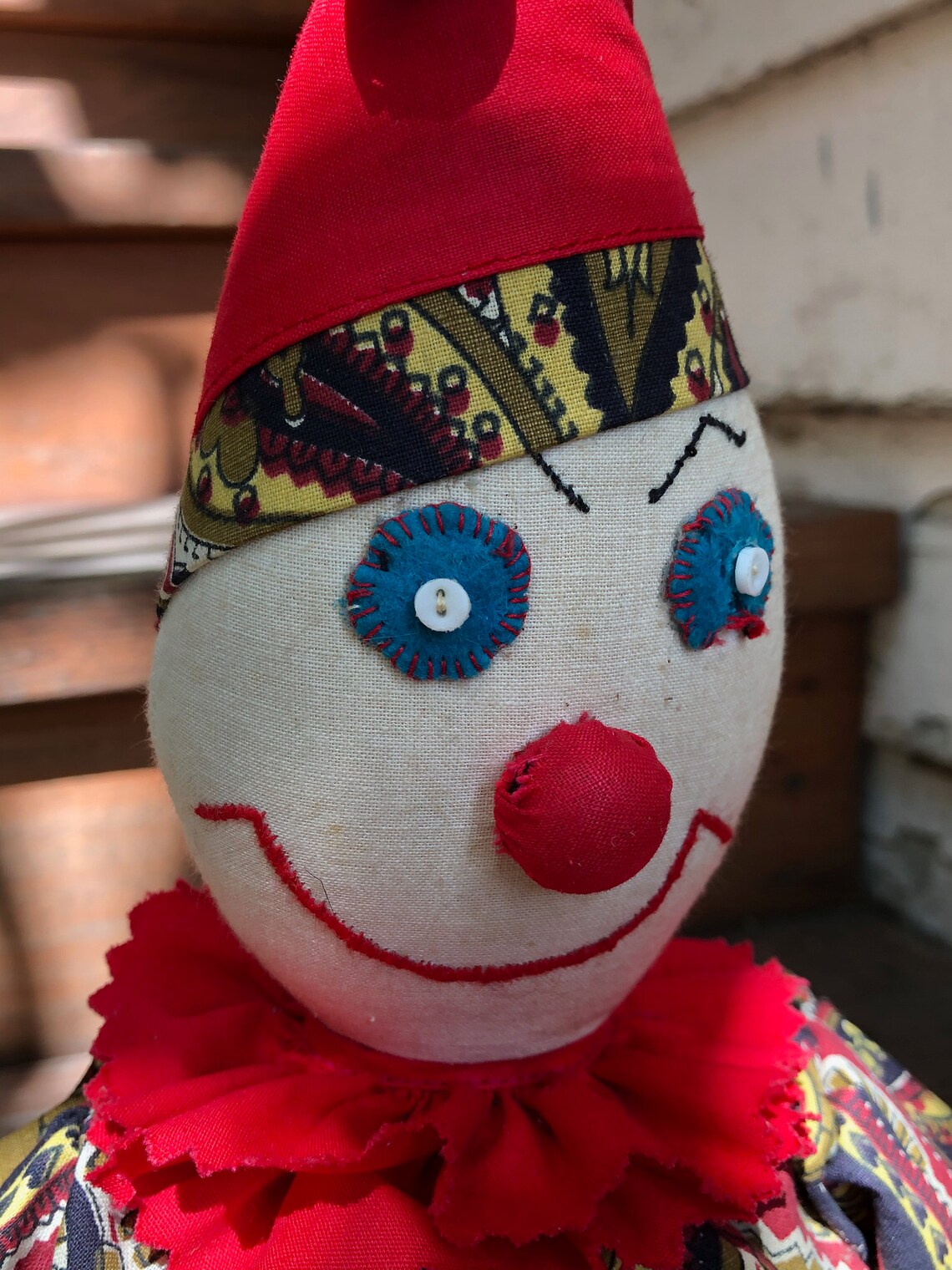 Vintage Plush Paisley Collectible Clown RARE Amazing Etsy