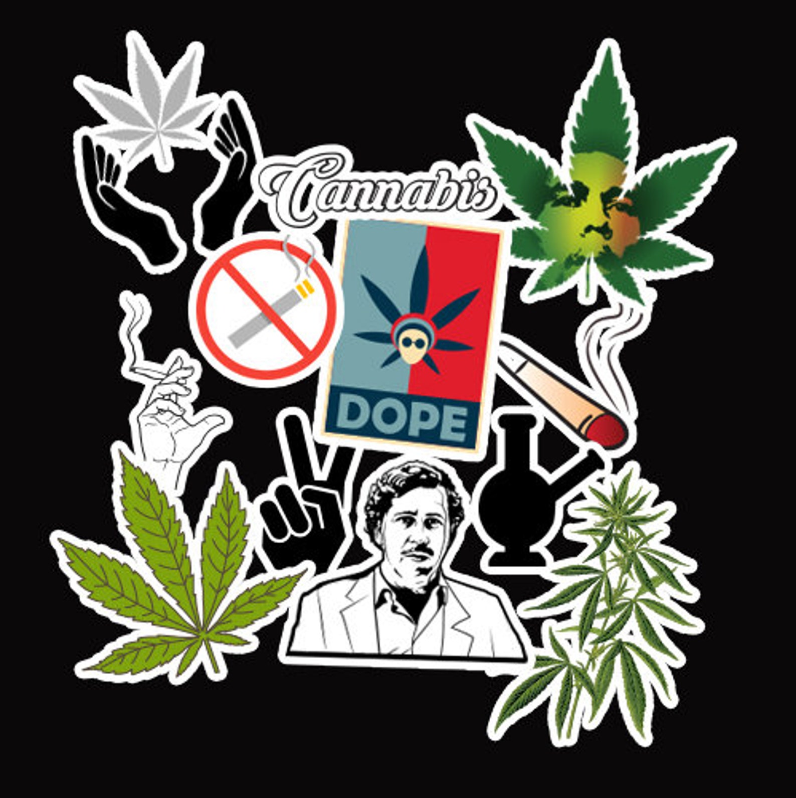 11x Weed Stickers Bomb Vinyl Decal Cannabis Ganja Stoner Grass Etsy
