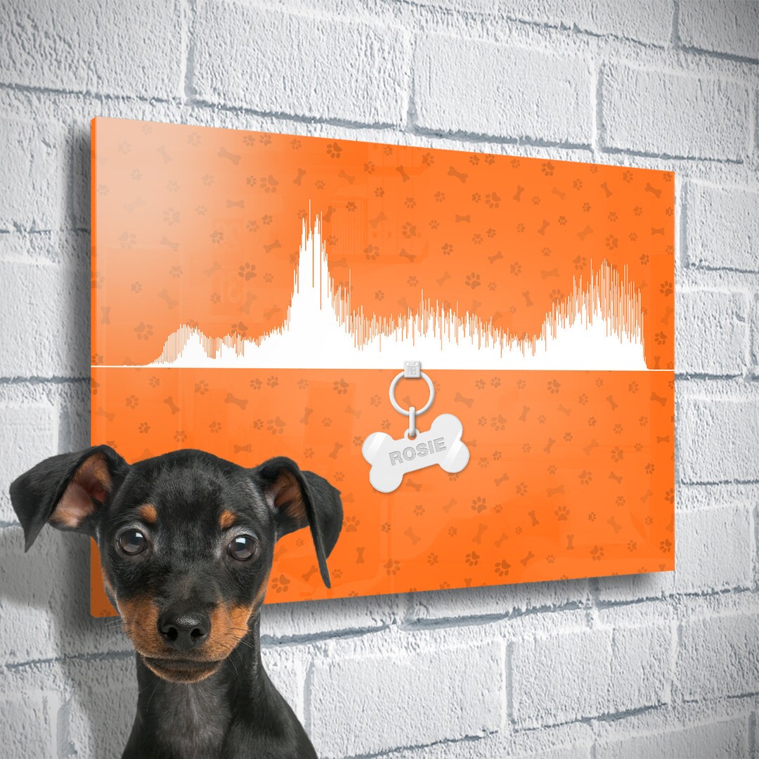 Dog Woof Sound Wave Art Pet Art Etsy UK