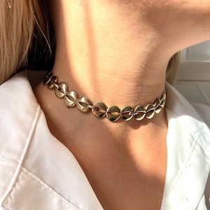 Vintage Monet vergulde choker jaren 50