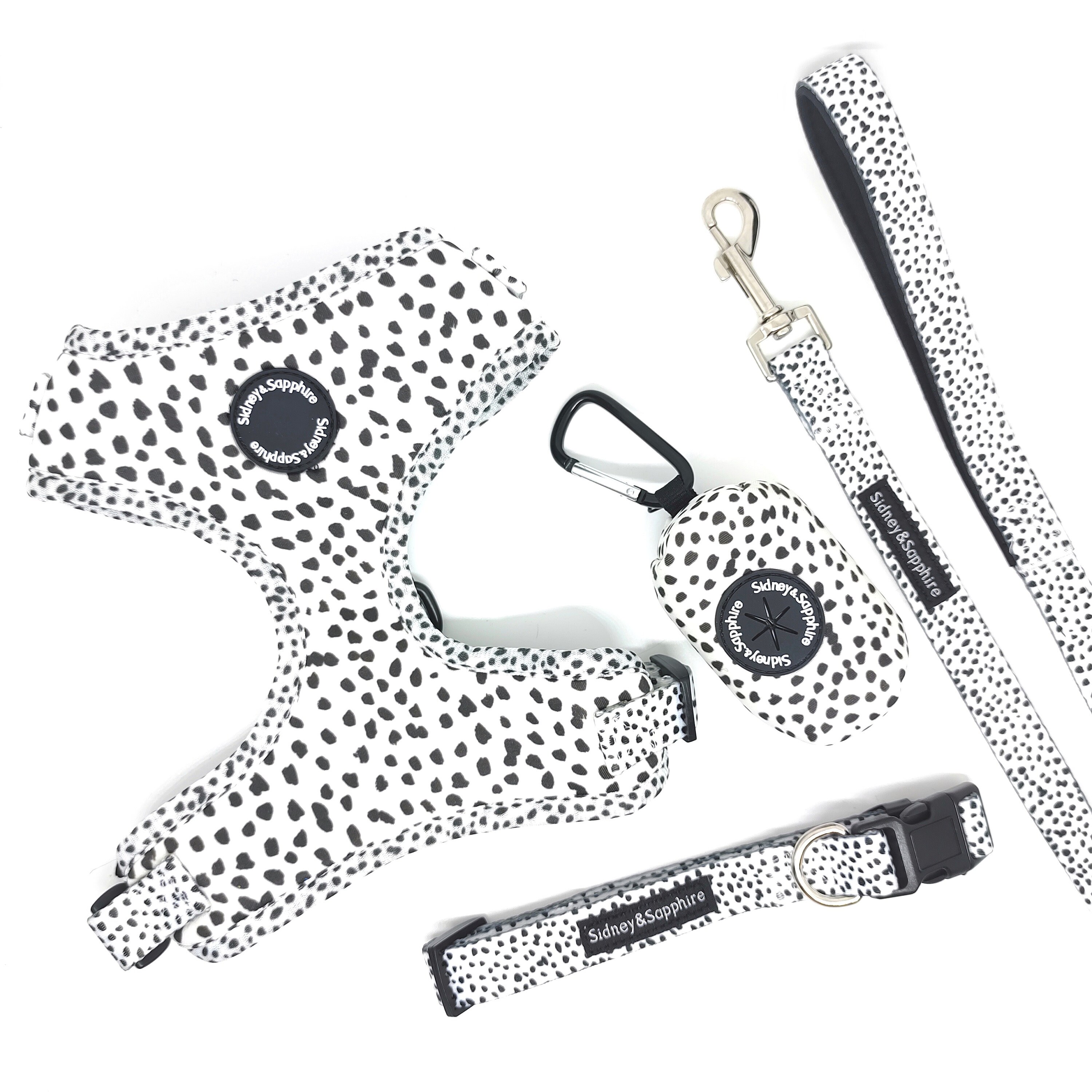 Dotty Dexter Adjustable Walk Kit Set Dog Harness Collar Lead Etsy UK