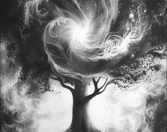 Tree of Life - Mystical Fine Art Digital Download 16" x 24"