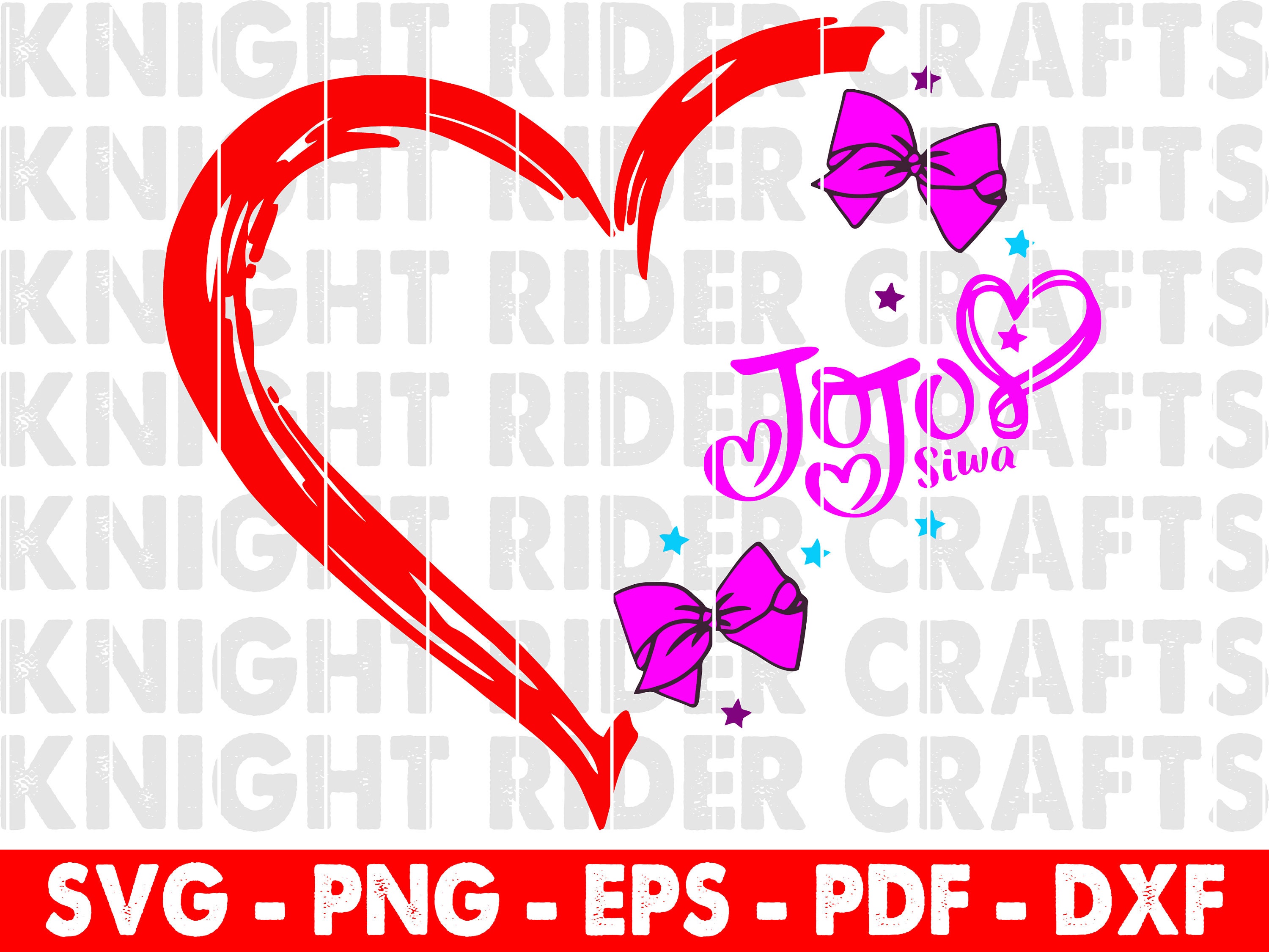 Jo jo Siwa Svg Jojo Siwa Heart SVG Little girl big bows | Etsy