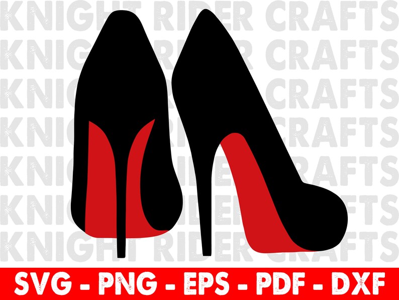 red bottom heels drawing