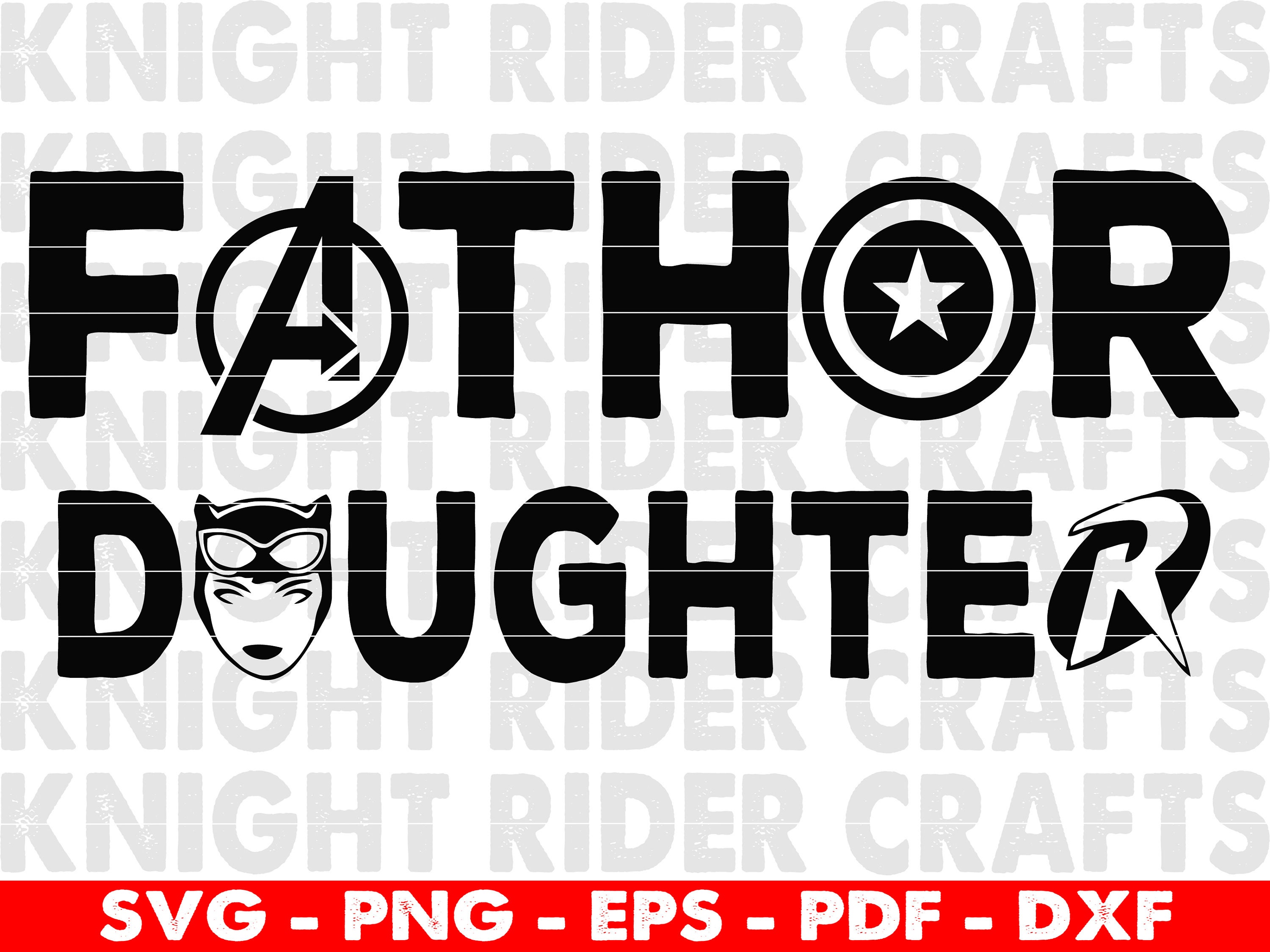 Download Father and Daughter Svg Fa Thor Hammer Dad Clipart Father | Etsy