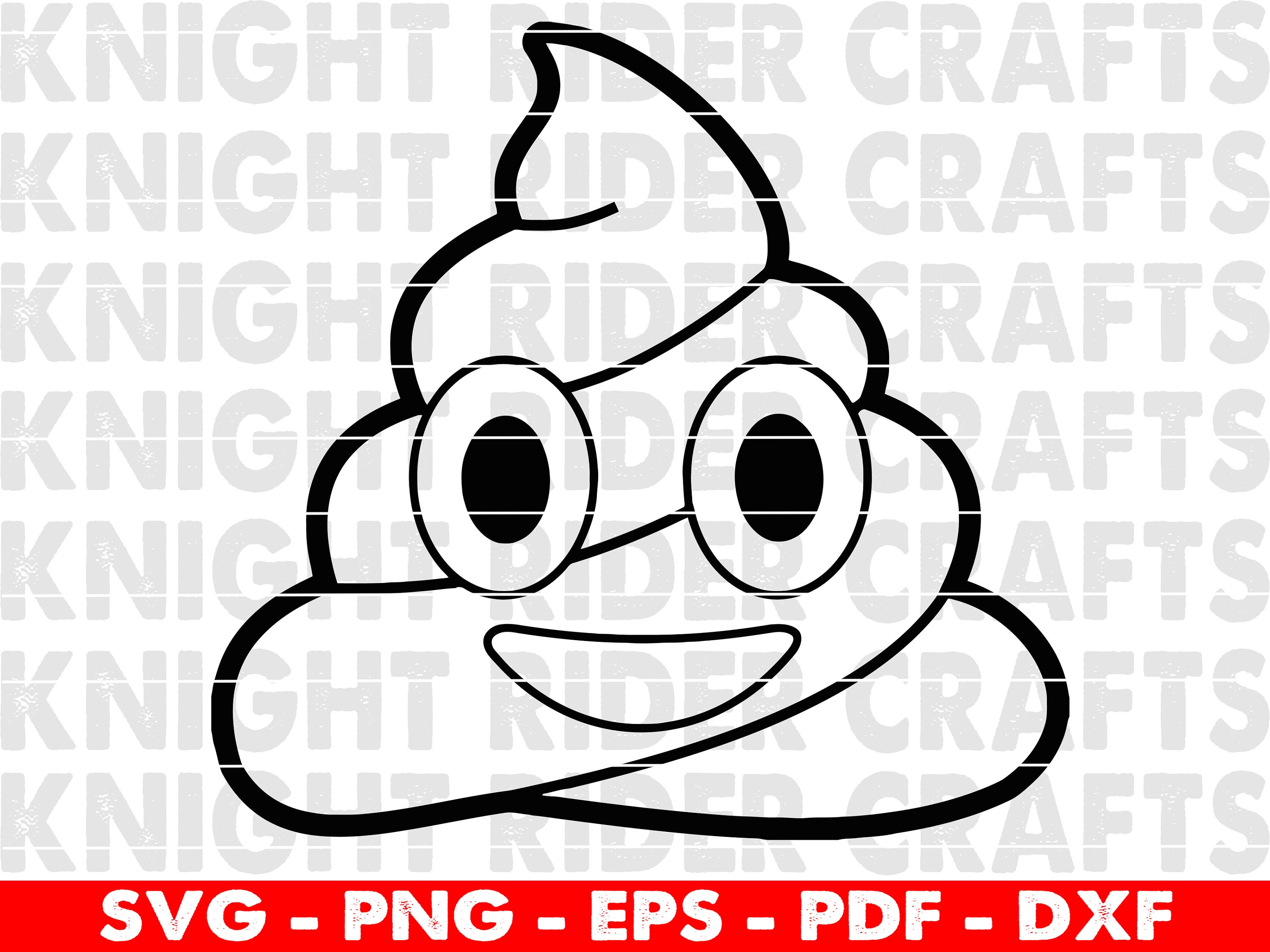 Poop Emoji Stencil