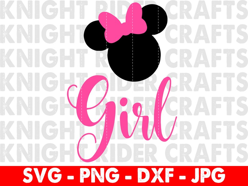 Download Minnie Mouse Birthday Girl SVG Head Cut File Disney | Etsy