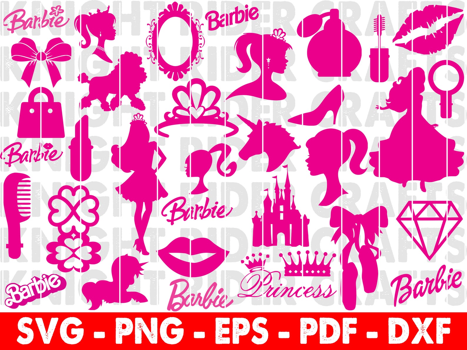 30 Barbie Svg Cutting File Bundle Barbie Ken Printable Cut | Etsy