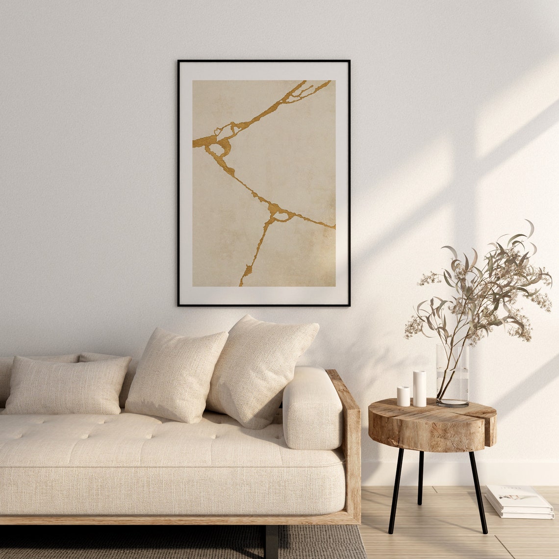 Kintsugi Japanese Minimalist Art Print No. 3 Japandi Abstract - Etsy