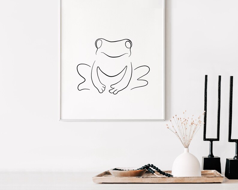 Single Line Frog Frog Single Line Drawing Printable Wall Art Modern Line Art - Etsy UK